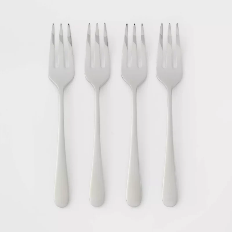 4pc Harrington Mirrored Cocktail Fork Set