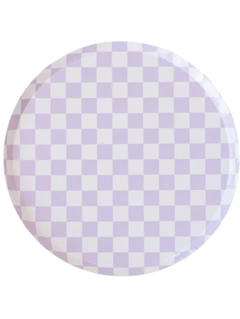 Purple Posse Dessert Plates - Pack of 8 Paper Plates